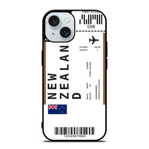 FLIGHT TICKETS NEW ZEALAND iPhone 15 Case Cover