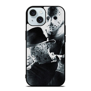 FREDDY KRUEGER VS JASON VOORHEES 2 iPhone 15 Case Cover FREDDY KRUEGER VS JASON VOORHEES 2 iPhone 15 Case Cover