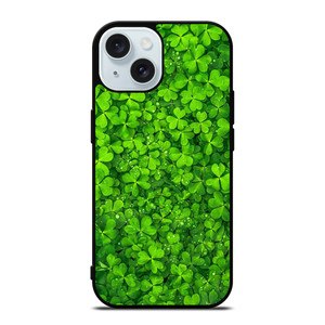 IRISH SHAMROCK CLOVER FLOWER iPhone 15 Case Cover IRISH SHAMROCK CLOVER FLOWER iPhone 15 Case Cover