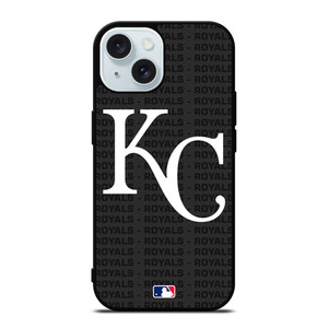 KANSAS CITY ROYALS BASEBALL BLACK iPhone 15 Case Cover