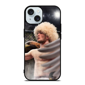 KHABIB NURMAGOMEDOV THE EAGLE MMA iPhone 15 Case Cover KHABIB NURMAGOMEDOV THE EAGLE MMA iPhone 15 Case Cover