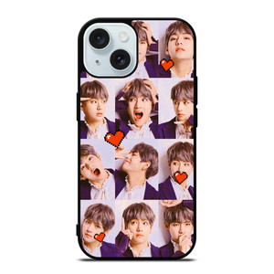 KIM TAE HYUNG V BTS BANGTAN BOYS COLLAGE iPhone 15 Case Cover