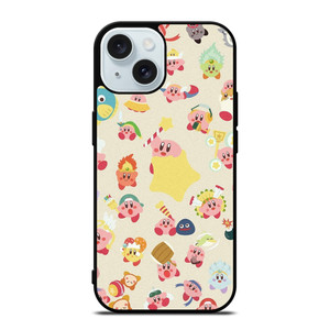 KIRBY CUTE PATTERN iPhone 15 Case Cover