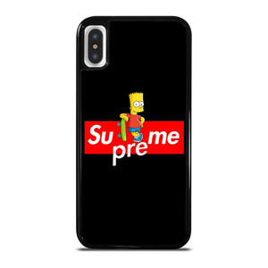 SUPREME BART SIMPSONS SKATEABOARD iPhone X / XS Case Cover