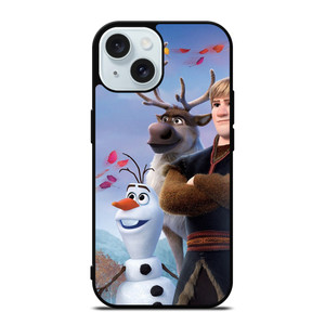 KRISTOFF SVEN OLAF DISNEY FROZEN iPhone 15 Case Cover KRISTOFF SVEN OLAF DISNEY FROZEN iPhone 15 Case Cover