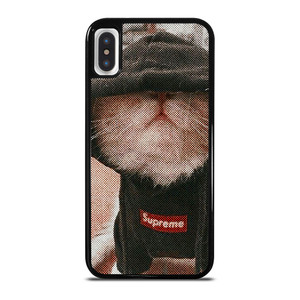 SUPREME CUTE CAT iPhone X / XS Case Cover