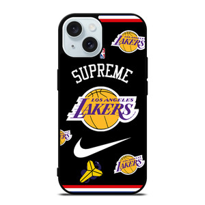 LA LAKERS NBA X SUPREME NIKE iPhone 15 Case Cover