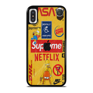 SUPREME NETFLIX COLLAGE iPhone X / XS Case Cover