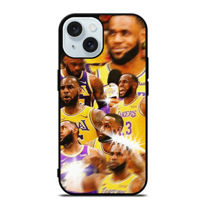 LEBRON JAMES LAKERS COLLAGE 2 iPhone 15 Case Cover LEBRON JAMES LAKERS COLLAGE 2 iPhone 15 Case Cover