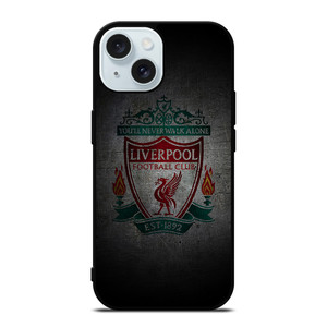 LIVERPOOL YOU'LL NEVER WALK ALONE GRUNGE LOGO iPhone 15 Case Cover LIVERPOOL YOU'LL NEVER WALK ALONE GRUNGE LOGO iPhone 15 Case Cover