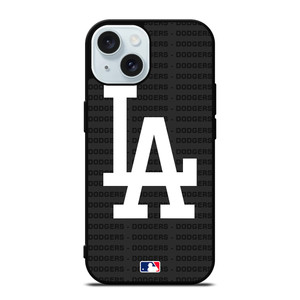 LOS ANGELES DODGERS BASEBALL BLACK iPhone 15 Case Cover LOS ANGELES DODGERS BASEBALL BLACK iPhone 15 Case Cover