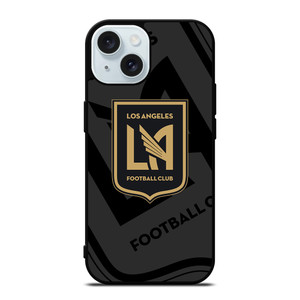LOS ANGELES FC MLS BLACK iPhone 15 Case Cover LOS ANGELES FC MLS BLACK iPhone 15 Case Cover