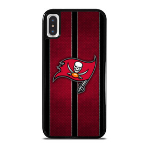 TAMPA BAY BUCCANEERS NFL METAL STRIPE iPhone X / XS Case Cover