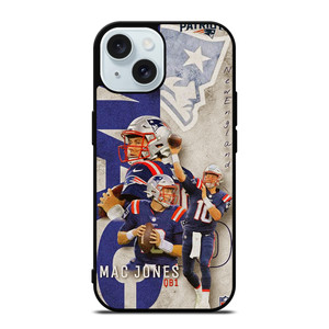 MAC JONES NEW ENGLAND PATRIOT NFL iPhone 15 Case Cover MAC JONES NEW ENGLAND PATRIOT NFL iPhone 15 Case Cover