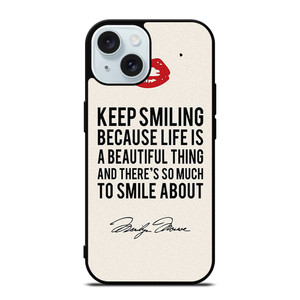 MARILYN MONROE QUOTES iPhone 15 Case Cover MARILYN MONROE QUOTES iPhone 15 Case Cover
