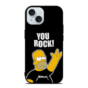 METALLICA ROCK HOMER SIMPSONS iPhone 15 Case Cover METALLICA ROCK HOMER SIMPSONS iPhone 15 Case Cover