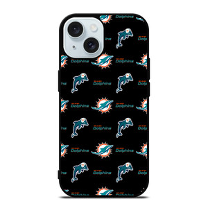MIAMI DOLPHINS FOOTBALL PATTERN iPhone 15 Case Cover
