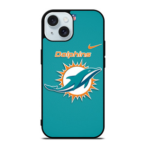 MIAMI DOLPHINS NFL FOOTBALL NIKE iPhone 15 Case Cover MIAMI DOLPHINS NFL FOOTBALL NIKE iPhone 15 Case Cover