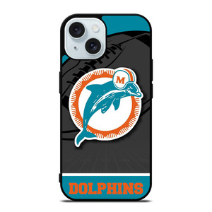 MIAMI DOLPHINS NFL TEAM iPhone 15 Case Cover