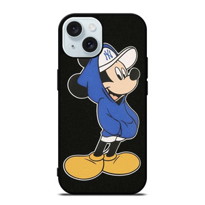 MICKEY MOUSE NEW YORK YANKEES CAP iPhone 15 Case Cover MICKEY MOUSE NEW YORK YANKEES CAP iPhone 15 Case Cover