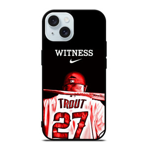MIKE TROUT LOS ANGELES ANGELS BASEBALL iPhone 15 Case Cover