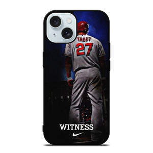 MIKE TROUT LOS ANGELES ANGELS MLB 2 iPhone 15 Case Cover