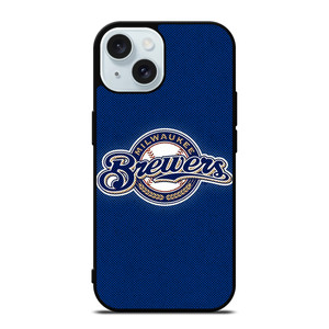 MILWAUKEE BREWERS MLB BASEBALL LOGO iPhone 15 Case Cover MILWAUKEE BREWERS MLB BASEBALL LOGO iPhone 15 Case Cover