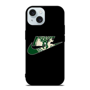 MILWAUKEE BUCKS NIKE SWOOSH iPhone 15 Case Cover MILWAUKEE BUCKS NIKE SWOOSH iPhone 15 Case Cover