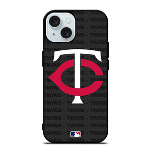 MINNESOTA TWINS BASEBALL BLACK iPhone 15 Case Cover