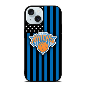 NEW YORK KNICKS NBA USA FLAG iPhone 15 Case Cover NEW YORK KNICKS NBA USA FLAG iPhone 15 Case Cover