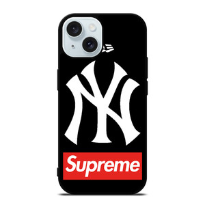 NEW YORK YANKEES SUPREME NEW ERA iPhone 15 Case Cover NEW YORK YANKEES SUPREME NEW ERA iPhone 15 Case Cover