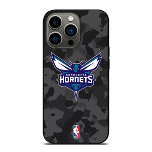 CHARLOTTE HORNETS BLACK CAMO iPhone 13 Pro Case Cover