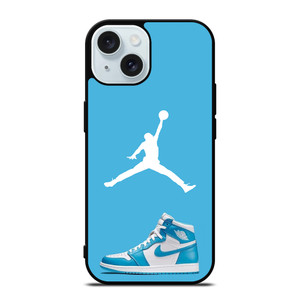 NIKE AIR JORDAN BLUE iPhone 15 Case Cover NIKE AIR JORDAN BLUE iPhone 15 Case Cover