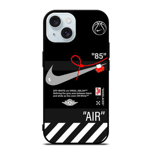 NIKE AIR JORDAN OFF WHITE STRIPES iPhone 15 Case Cover NIKE AIR JORDAN OFF WHITE STRIPES iPhone 15 Case Cover