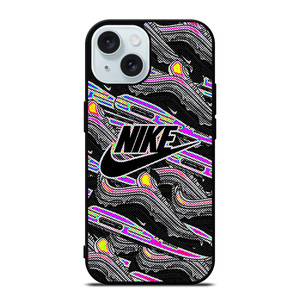 NIKE AIR MAX HOLOGRAPHIC PATTERN iPhone 15 Case Cover NIKE AIR MAX HOLOGRAPHIC PATTERN iPhone 15 Case Cover