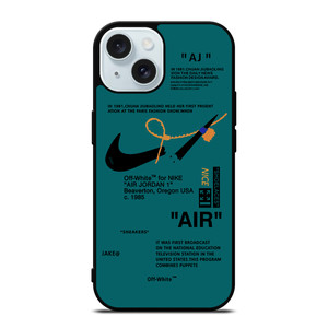 NIKE AIR OFF WHITE TOSCA iPhone 15 Case Cover NIKE AIR OFF WHITE TOSCA iPhone 15 Case Cover