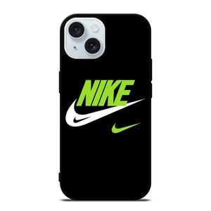 NIKE SWOOSH GREEN iPhone 15 Case Cover NIKE SWOOSH GREEN iPhone 15 Case Cover