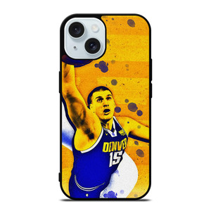 NIKOLA JOKIC DENVER NUGGETS 3 iPhone 15 Case Cover NIKOLA JOKIC DENVER NUGGETS 3 iPhone 15 Case Cover