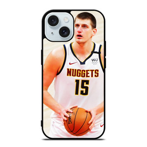 NIKOLA JOKIC DENVER NUGGETS 4 iPhone 15 Case Cover NIKOLA JOKIC DENVER NUGGETS 4 iPhone 15 Case Cover