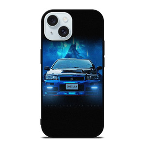 NISSAN GTR GODZILLA BLUE iPhone 15 Case Cover NISSAN GTR GODZILLA BLUE iPhone 15 Case Cover