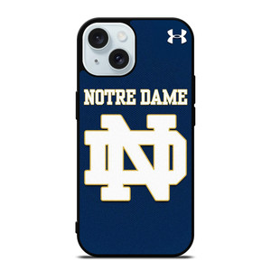 NOTRE DAME FIGHTING UNDER ARMOUR iPhone 15 Case Cover NOTRE DAME FIGHTING UNDER ARMOUR iPhone 15 Case Cover