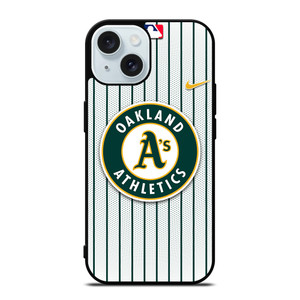 OAKLAND ATHLETICS MLB NIKE iPhone 15 Case Cover OAKLAND ATHLETICS MLB NIKE iPhone 15 Case Cover