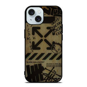 OFF WHITE STUSSY UNDEFEATED CACTUS JACK iPhone 15 Case Cover OFF WHITE STUSSY UNDEFEATED CACTUS JACK iPhone 15 Case Cover