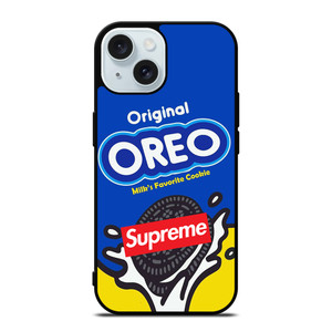 OREO CHOCOLATE MILK COOKIES SUPREME iPhone 15 Case Cover OREO CHOCOLATE MILK COOKIES SUPREME iPhone 15 Case Cover
