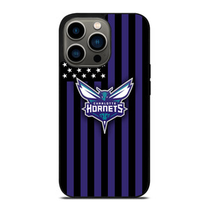 CHARLOTTE HORNETS NBA USA FLAG iPhone 13 Pro Case Cover