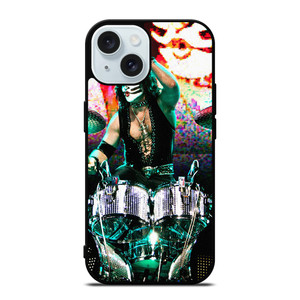 PETER CRISS DRUMMER KISS BAND iPhone 15 Case Cover PETER CRISS DRUMMER KISS BAND iPhone 15 Case Cover