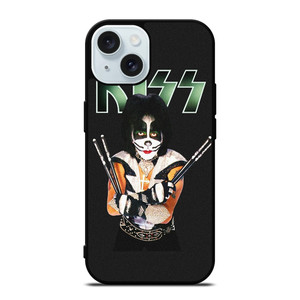 PETER CRISS KISS ROCK BAND iPhone 15 Case Cover PETER CRISS KISS ROCK BAND iPhone 15 Case Cover