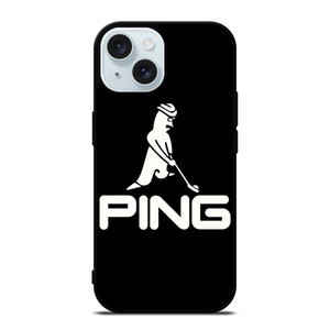 PING GOLF BLACK LOGO iPhone 15 Case Cover