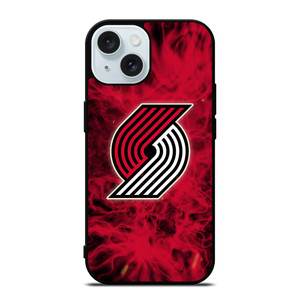 PORTLAND TRAIL BLAZERS BASKETBALL NBA FIRE iPhone 15 Case Cover PORTLAND TRAIL BLAZERS BASKETBALL NBA FIRE iPhone 15 Case Cover