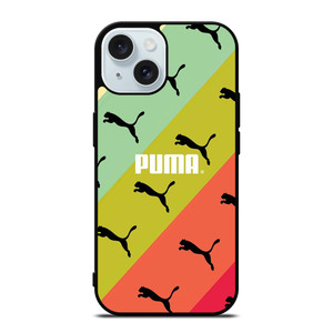 PUMA LOGO STRIPE PATTERN iPhone 15 Case Cover